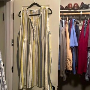 Linen sleeveless dress